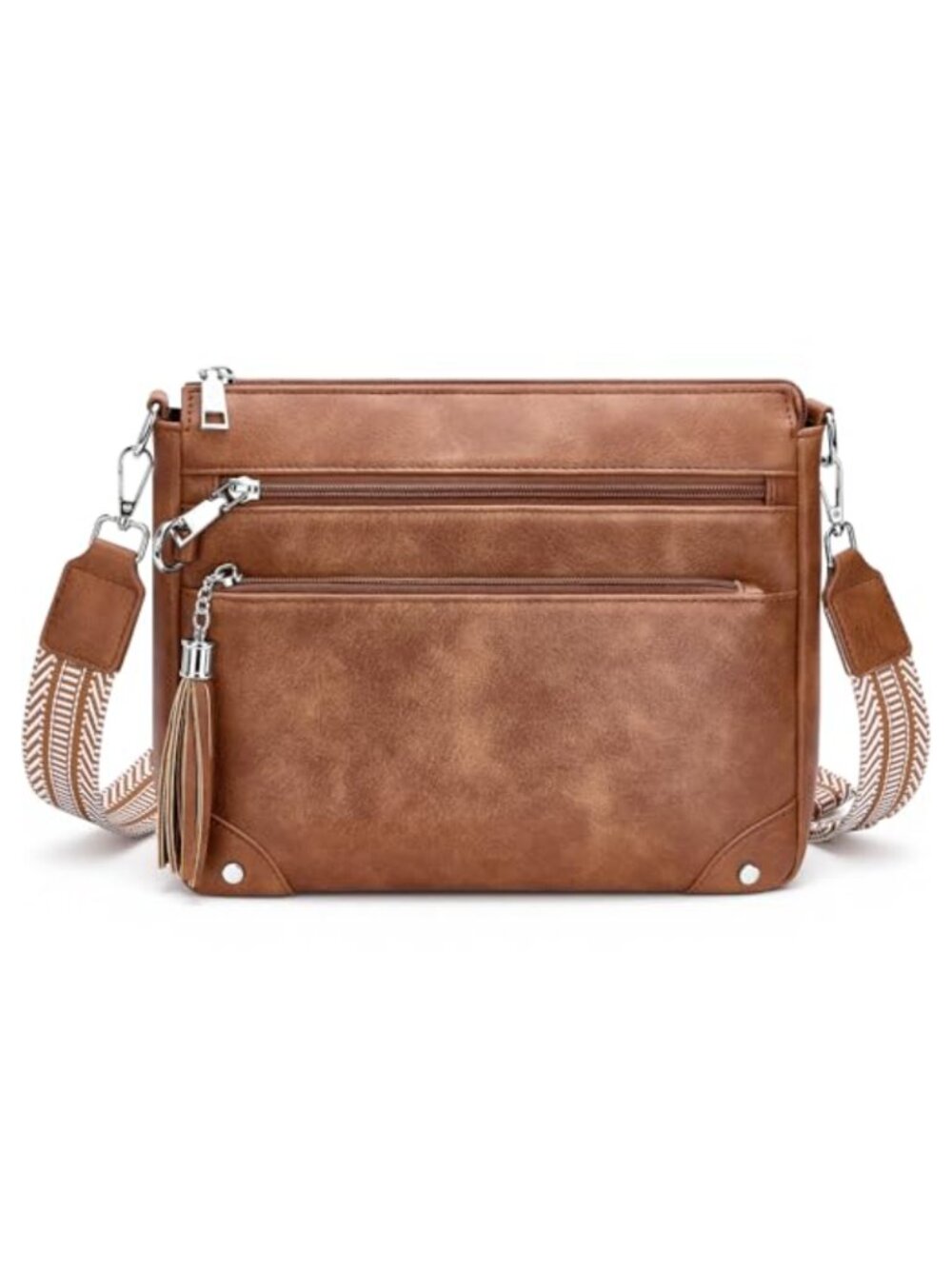 RFID Anti Theft Crossbody Purse Women Lockable Zipper Travel Shoulder Bag